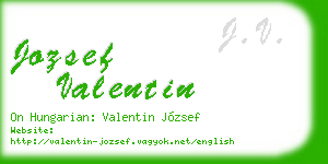 jozsef valentin business card